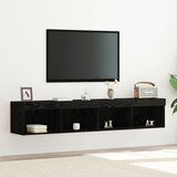 vidaXL TV omarica Črni hrast Inženirski les 30 x 30 x 80 cm | Shoptok.si