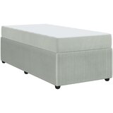 vidaXL Posteljni okvir z vzmetnico Svetlo siva 80 x 200 cm Žamet, (5000069986) Cene