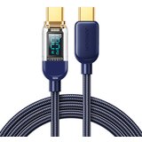 Joyroom USB-C kabel za hitro polnjenje in prenos podatkov 100W 1,2 m moder, (21090824) | Shoptok.si