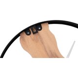  Zidni sat smeđi Ø 35 cm od željeza i hrastovo drvo | shoptok.hr
