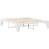  Krevetna konstrukcija Bijelo 200 x 200 cm Čvrsto borovo drvo Bijela 207 x 207 x 40 cm | Shoptok.si