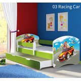  Dječji krevet ACMA s motivom, bočna zelena + ladica 160x80 cm 03 Racing Car | shoptok.hr