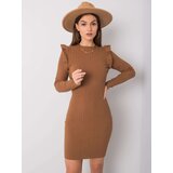 Och Bella Dress-TW-SK-BI-ZS5098.84-light brown Cijene