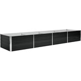 Furnova Visoka greda antracitna 320x80x45 cm pocinkano jeklo, (21921055) | Shoptok.si