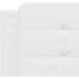  Postelja z vzmetnico bela 160x200 cm umetno usnje | Shoptok.si