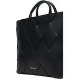 Calvin Klein Ročna torba Ck Woven Medium Tote K60K613176 Črna | Shoptok.si