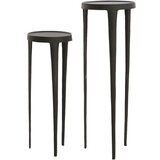 Light & Living Kovinske okrogle stranske mizice v kompletu 2 ks ø 35 cm Tobias – Cene