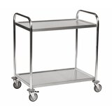 Kongamek Servirni voziček iz nerjavnega jekla, DxŠxV 910 x 590 x 940 mm, 2 polici | Shoptok.si