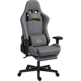 HOMCOM igralni stol poliester, jeklo 76D x 72Š x 124–132V cm Temno siva, (5000235331) | Shoptok.si