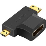 Onten Adapter mini hdmi + micro hdmi (muški) na hdmi (ženski) 1.4 4k 30hz (otn-hd708) | Eponuda.com
