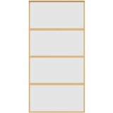  Drsna vrata zlata 102,5x205 cm mat ESG steklo in aluminij, (20983146) | Shoptok.si