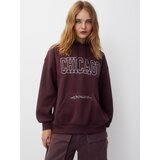 Pull&Bear Majica 'CHICAGO' vinsko rdeča / bela | Shoptok.si