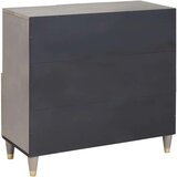 vidaXL Strani šal Siva in zlata 80 x 33.5 x 75 cm Trden mangov les | Shoptok.si