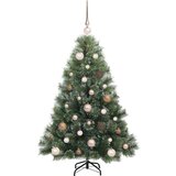 vidaXL Umjetno božićno drvce s stalakom Zelena 120 cm PE i PVC | shoptok.hr