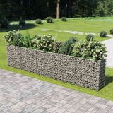  Gabionska sadilica od pocinčanog čelika 450 x 50 x 100 cm | shoptok.hr