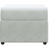 Box spring krevet s madracem svjetlosivi 80 x 200 cm baršunasti | shoptok.hr