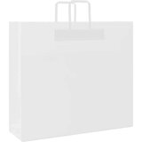  Papirnate vrećice 250 kom s ručkama bijele 54x15x49 cm | shoptok.hr