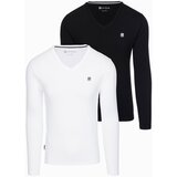 Ombre Men&#039;s V-NECK longsleeve set - mix 2 cijene
