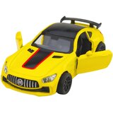  Sportski automobil Metalna vrata Otvaranje Svjetla Zvuči Žuto 1:32 | shoptok.hr