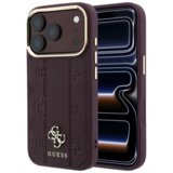 SAS CG MOBILE Maska Guess Stripe Peony 4G Logo MagSafe za iPhone 17 Pro Max / 18 Pro Max burgundy Cene
