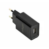 Gembird Univerzalni USB kućni punjač, ​​2.1 A, crni EG-UC2A-03
