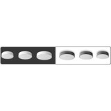 Toolight stropna svjetiljka plafon 30cm okrugla crna app640-2c | shoptok.hr