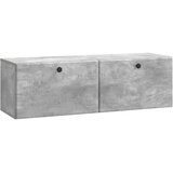 TV ormar za zid 98 x 31 x 30 cm Betonska siva Konstruirano drvo | shoptok.hr