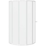  Zaslon za tuš-kadu 140x168 cm 7 panela sklopivi sa stalkom za ručnike | shoptok.hr