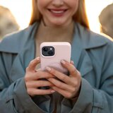 Roar usnjena Mag Case maska, združljiva z MagSafeom – za iPhone 12 roza | Shoptok.si