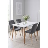 BERA stolica - tamno sivi baršun / noge od hrasta x 3 | shoptok.hr
