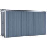 vidaXL Vrtna lopa siva 118x288x178 cm pocinkano jeklo | Shoptok.si
