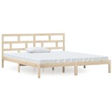  Posteljni okvir iz trdnega lesa 135x190 cm 4FT6, (20645563) | Shoptok.si