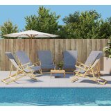vidaXL Brisače za plažo 6 kosov sive 60x135 cm tkanina 400 GSM cene