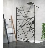Master Staklo tuš kabine 100x190cm-D ZGL PF40-19 crni profil teleskopska šipka | Eponuda.ba