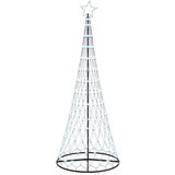 vidaXL LED božično drevesce Hladno bela 138.5 x 138.5 x 399 cm Kovina | Shoptok.si