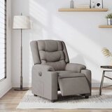  Električni naslonjač od tkanine smeđesivi | shoptok.hr