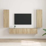 TV zidni ormar 2 pcs Sonoma 30 x 31 x 100 cm Konstruirano drvo | Eponuda.ba