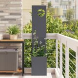 vidaXL Vrtni Sadič s Dekorativnom Pločom Antracit 32 x 140 cm | shoptok.hr