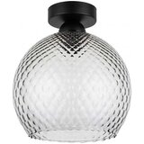 Brilagi LED stropno svetlo R GLASS 1xE27/60W/230V Ø 25 cm crna/zadimljeno-siva Cene