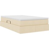 Krevet s madracem i skladištem Krema 120 x 200 cm Poliester | shoptok.hr