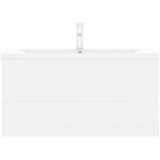  Ormarić s ugrađenim umivaonikom bijeli konstruirano drvo Bijela 90 x 38.5 x 45 cm | Shoptok.si