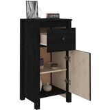  Komoda črna 40x35x80 cm trdna borovina, (20654738) | Shoptok.si