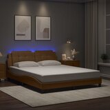  Okvir kreveta s LED-om bez madraca Zadar boja cappuccina 160 x 200 cm | shoptok.hr