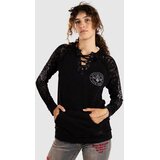 Affliction Simulation Lace Up Pulover s kapuco Zip Pulover s kapuco black Slike