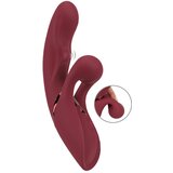 Javida 2 funkcijsko zečji vibrator - akumulatorski (crveni) | shoptok.hr