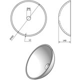 Sapho Steklen okrogel umivalnik ø 42 cm Ice – | Shoptok.si
