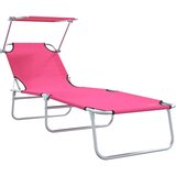  Ležaljka 2 pcs Ružičasta 58 x 188 x 77cm Poliester | shoptok.hr