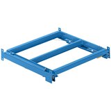 LISTA Izvlečni okvir, ŠxG 1290 x 860 mm, obremenitev police 1000 kg, izvlek 65%, svetlo modra | Shoptok.si