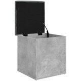 vidaXL Klop za shranjevanje betonska siva 42x42x45 cm inženirski les | Shoptok.si