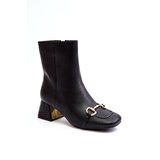 Kesi Black Adinah high-heeled ankle boots with embellishment Cene'.'